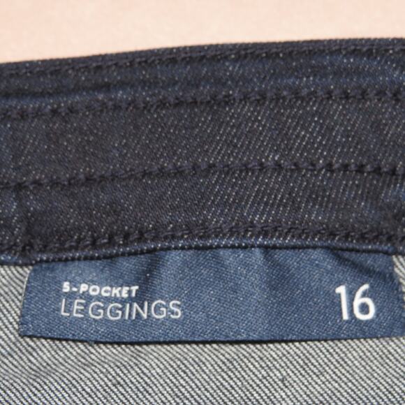 J. Jill Dark Wash 5 Pocket Leggings Stretch Denim Skinny Jeans - Picture 8 of 10